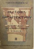 Historia architektury i nauka form architektonicznych w zarysie II 1950 r.