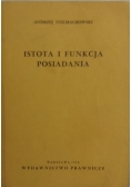 Istota i funkcja posiadania