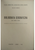 Bibliografia geograficzna za rok 1934, 1935 r.