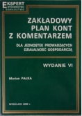 Zakładowy plan kont z komentarzem