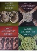 Zabytki architektury polskiej.Tom I-IV