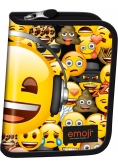 Piórnik dwuklapkowy bez wyposażenia Emoji