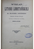 Wykład Litanii Loretańskiej 1903 r.