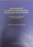 Instrumenty nowego zarządzania finansami publicznymi