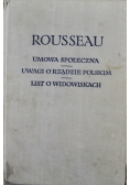 Umowa społeczna Uwagi o rządzie polskim List o widowiskach