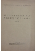 Studia i materiały z dziejów Śląska, tom III