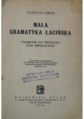 Mała gramatyka łacińska 1936 r