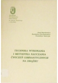 Technika wykonania i metodyka nauczania ćwiczeń gimnastycznych na drążku