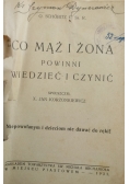 Co mąż i żona powinni wiedzieć i czynić ,1932 r.