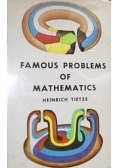 Famous problems of mathematics