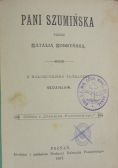 Pani Szumińska przez Natalią Kobryńską, 1887 r.