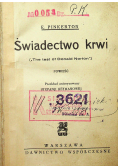 Świadectwo krwi 1931 r.