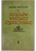 U początków wspólnoty chrześcijańskiej