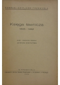Księga Ławicza 1445--1452 ,1936 r.