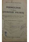 Podręcznik do Dziejów Literatury Polskiej wyd. 1917 r.