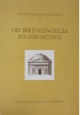 Od średniowiecza po oświecenie