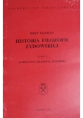 Historia filozofii żydowskiej. Część 1