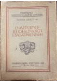 O metafizyce jej kierunkach i zagadnieniach, 1948 r.