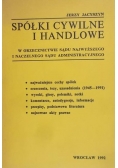 Spółki cywilne i handlowe