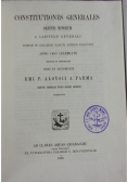 Constitutiones generales ordins minorum 1890 r.