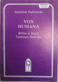 Vox humana. Biblia w liryce Tadeusza Nowaka