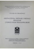 Odznaczenia odznaki i medale związane z Powstaniem Wielkopolskim