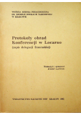 Protokoły obrad Konferencji w Locarno