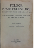 Polskie prawo wekslowe,1925r