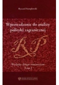 Wprowadzenie do analizy polityki zagranicznej t.1