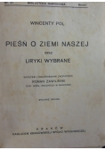 Pieśń o ziemi naszej, 1903 r.