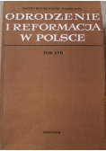 Odrodzenie i reformacja w Polsce tom XVII
