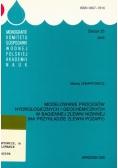Modelowanie procesów hydrologicznych i geochemicznych w bagiennej zlewni nizinnej