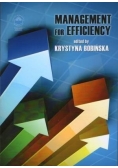 Management for efficiency