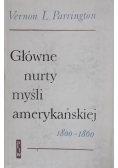 Główne nurty myśli amerykańskiej 1800-1860