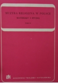 Muzyka religijna w Polsce. Materiały i studia, Tom IV