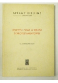 Rozwój ofiar w religii starotestamentowej