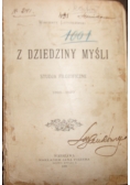 Z dziedziny myśli, 1900 r.