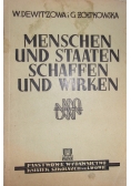Menschen und staaten schaffen und wirken ,1937r.