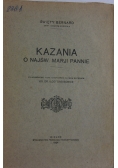 Kazania o najśw. Marji Pannie, 1924 r.