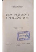 Listy pasterskie i przemówienia, 1938 r.