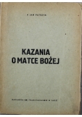 Kazanie o Matce Bożej 1947 r