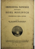 Orzeczenia papieskie dotyczące dzieł misyjnych 1931 r
