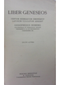 Liber Geneseos, 1913 r.