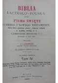 Biblia łacińsko-polska, tomy 1-4, 1896 r