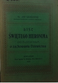 List Świętego Hieronima do Eustochium o zachowaniu Dziewictwa, 1903 r.
