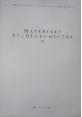 Materiały archeologiczne XX