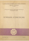 Równania różniczkowe