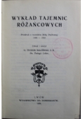 Wykład tajemnic różańcowych 1929 r