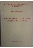 Iwan Franko jako krytyk literatury polskiej