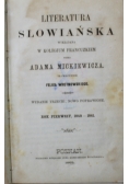 Literatura słowiańska Rok drugi 1865 r.